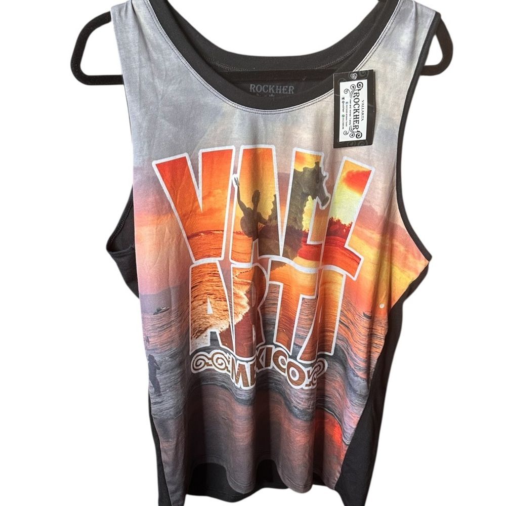 Sunset Graphic Puerto Vallarta XL  Tank Top